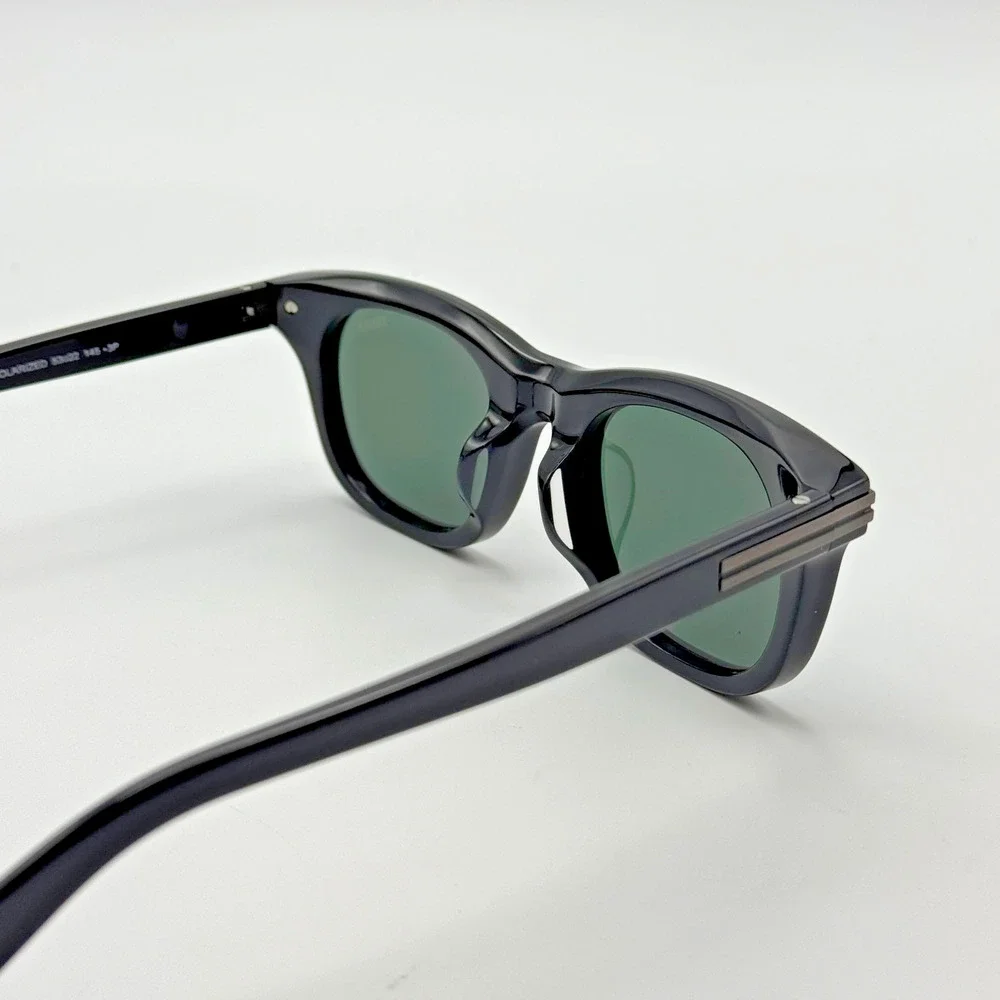 Ermenegildo Zegna Sunglasses EZ0281-F 01R Black Frame Green Polarized Asian Fit